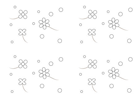 Set of hand drawn doodle flowers isolated on white background.のイラスト素材