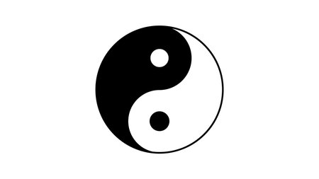 series of yin yang symbol for logo web icon. vector illustration.のイラスト素材
