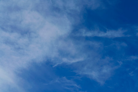 Blue sky and white cloud for creative backgroundの写真素材