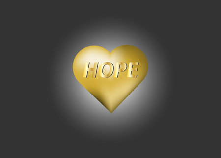 red heart with hope vector for background unity concept presentation logo webのイラスト素材