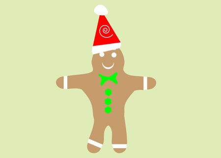 gingerbread man vector and illustrationのイラスト素材
