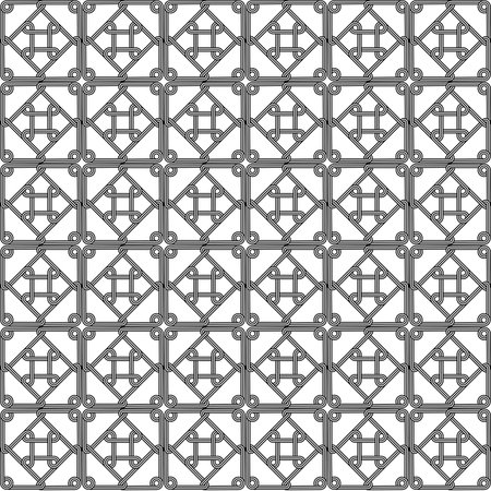 celtic knot georgian style seamless pattern. vector illustration.のイラスト素材
