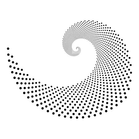 golden ration fibonacci pattern for logo icon background web graphic tattoo. vector illustration.のイラスト素材