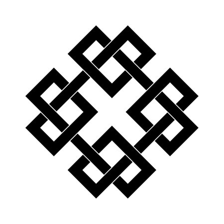 celtic shamrock knot heart love endless vector on white backgroundのイラスト素材