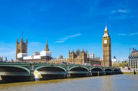 London Sightseeing on a beautiful dayの写真素材