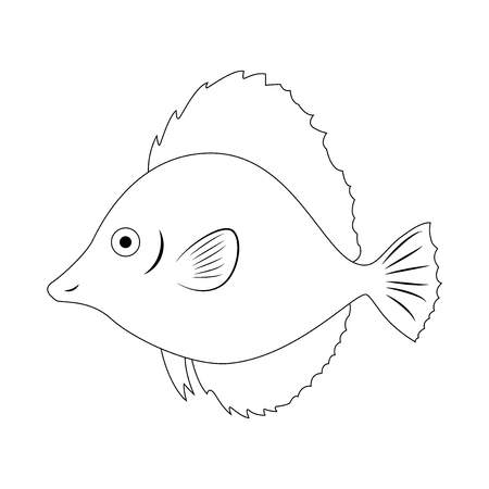 Vector of Colorless fish vector - ID:1-125224854 - Royalty Free Image ...