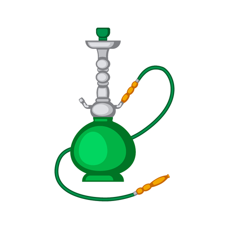 Hookah vector illustration isolated on white background. Shisha vector. Tobacco tools vector.のイラスト素材