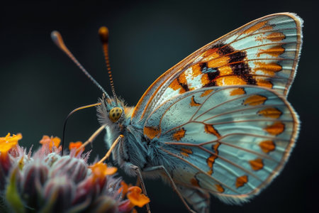butterfly photo macro, black backgroundの素材