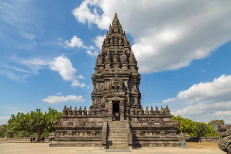 Prambanan, Indonesia - July 17, 2019: Ancient Hindu temples of Prambanan, Rara Jonggrang, in the special, Yogyakarta region, Java island, Indonesia, Southeast Asia.のeditorial素材