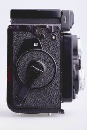 Bilbao, Spain - April 30, 2010: Illustrative editorial photography of a Yashica photo camera, Mat...