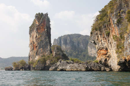 Beautiful sea and clouds rocksの写真素材