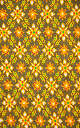 Thai silk fabric texture backgroundの写真素材