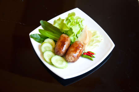 Delicious Thai food call SAIKROK E SARN