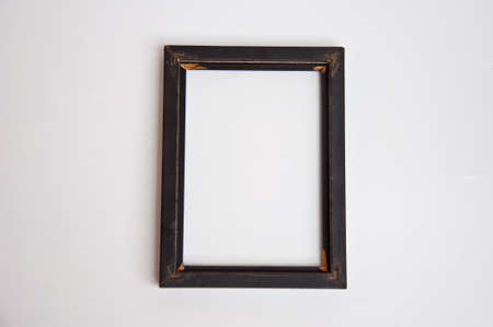 blank frame on white backgroundの写真素材