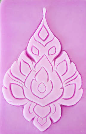 violet candle art from handmadeの写真素材