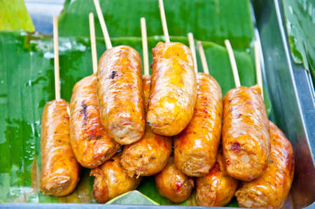 delicious Thai food call SAIKROK E SARNの写真素材