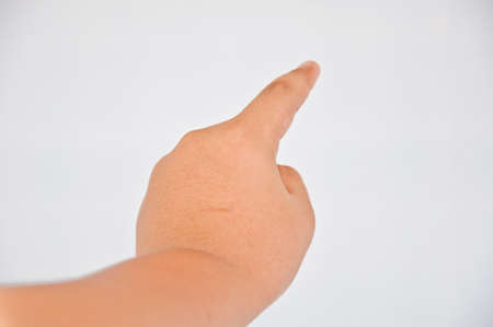 point finger from children handの写真素材