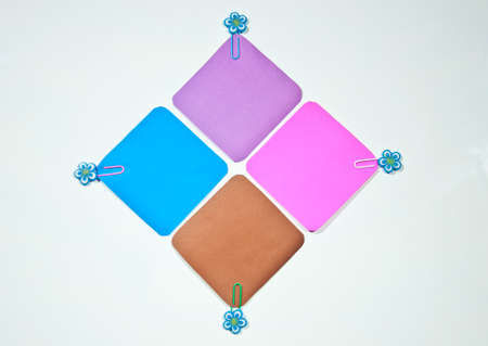 multicolor blank paperの写真素材