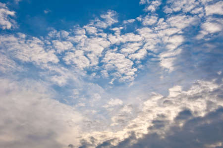 blue sky and beautiful cloudの写真素材