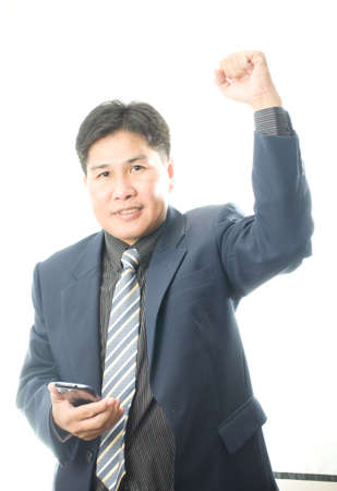 happy Asian businessman successの写真素材