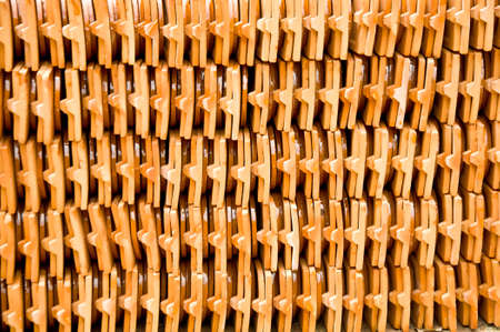 ceramic tile for roof of house texture backgroundの写真素材