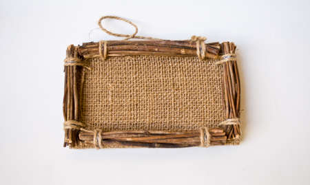 rope for information on white backgroundの写真素材