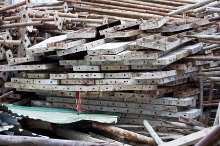 metal  for construction in construction siteの写真素材