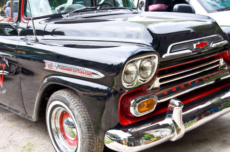 black Chevrolet Apache car