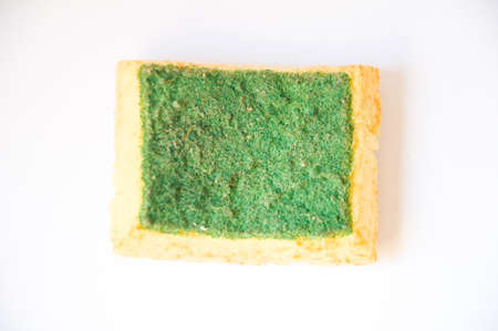 old yellow sponge for cleaning kitchen roomの写真素材