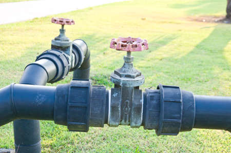 old valve and pipe for water