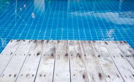 swimming pool and resort for summer vacationの写真素材