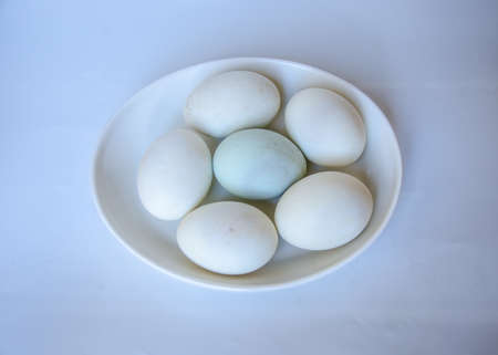 boiled salt egg for healthy foodの写真素材