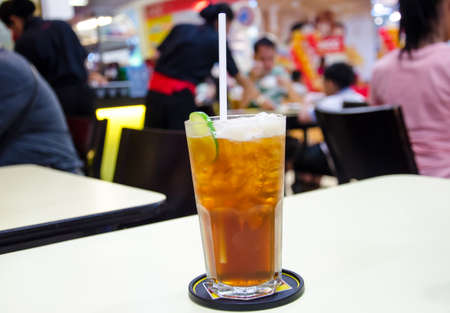 lemon ice tea for refresh and healthy drinkの写真素材