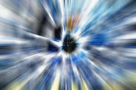 abstract blue color background with motion blurの写真素材