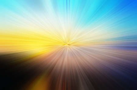 abstract blue color background with motion blurの写真素材