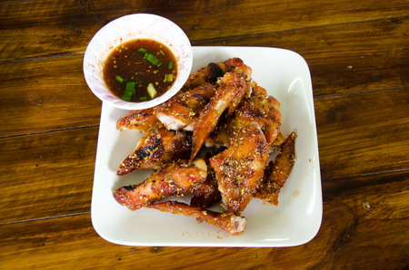 grilled chicken with sesameの写真素材