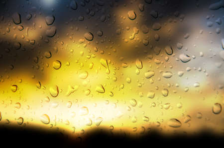 abstract  golden   color background with drop waterの写真素材