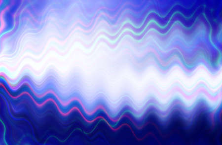 abstract  blue    futuristic stripe background design with lights with digital waveの写真素材