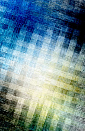 abstract  blue  background  and digital wave with square style