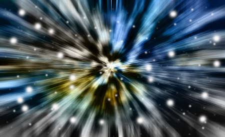 abstract blue color background with motion blurの写真素材