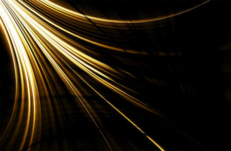 abstract  golden  background  and digital wave with motion blurの写真素材