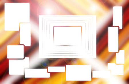 Abstract transparent red square with lights and sparklesの写真素材