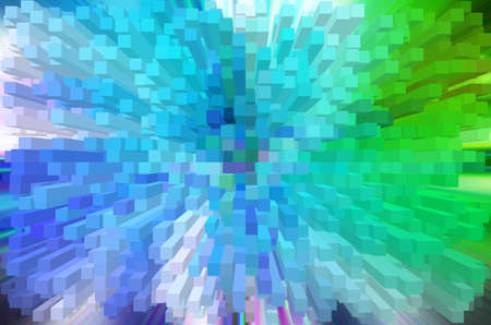 abstract blue color background with motion blockの写真素材