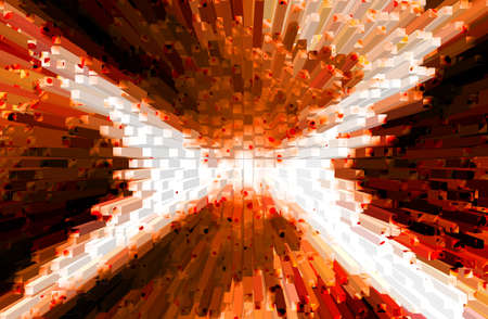 abstract orange   texture  background with motion blockの写真素材