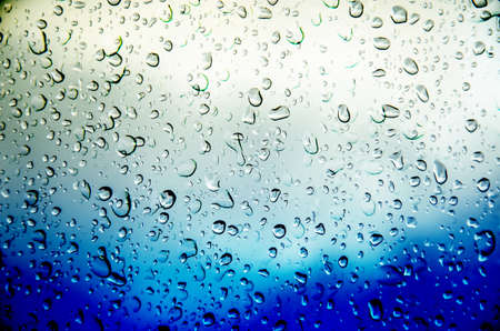 abstract  blue   color background with drop water