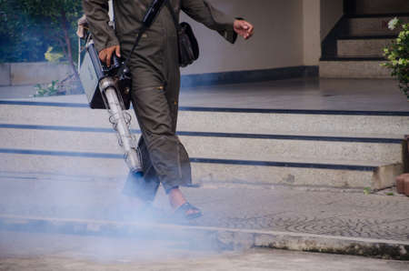 spraying for prevention mosquito and dengue feverの写真素材