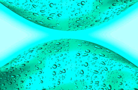 abstract green color  background   with drop water
