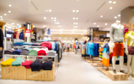 blured of shopping mall backgroundの写真素材