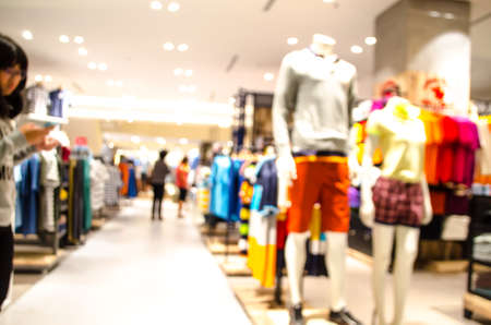 blured of shopping mall backgroundの写真素材