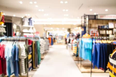 blured of shopping mall backgroundの写真素材